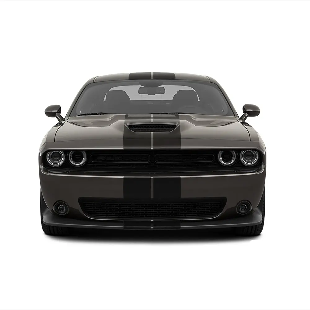 Dual 8" Racing Stripes Self Healing fits Dodge Challenger SRT 2008 to 2022