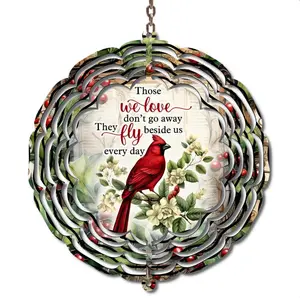 Cardinal Memorial Wind Spinner- 10 Inch