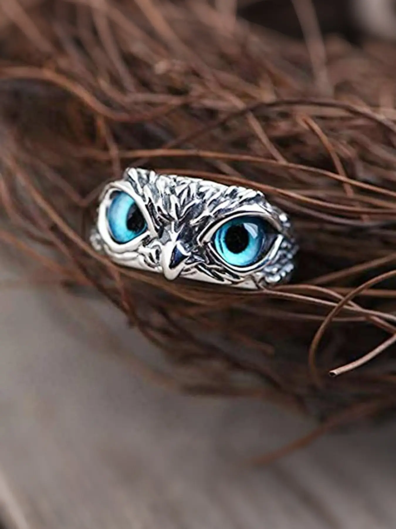 New Trendy Owl Ring, Unique Design Accessory, Vintage Animal Ring, Gift for Owl Lovers, Adjustable Open Ring, Anniversary Gift, Statement Rings, Beautiful Rings