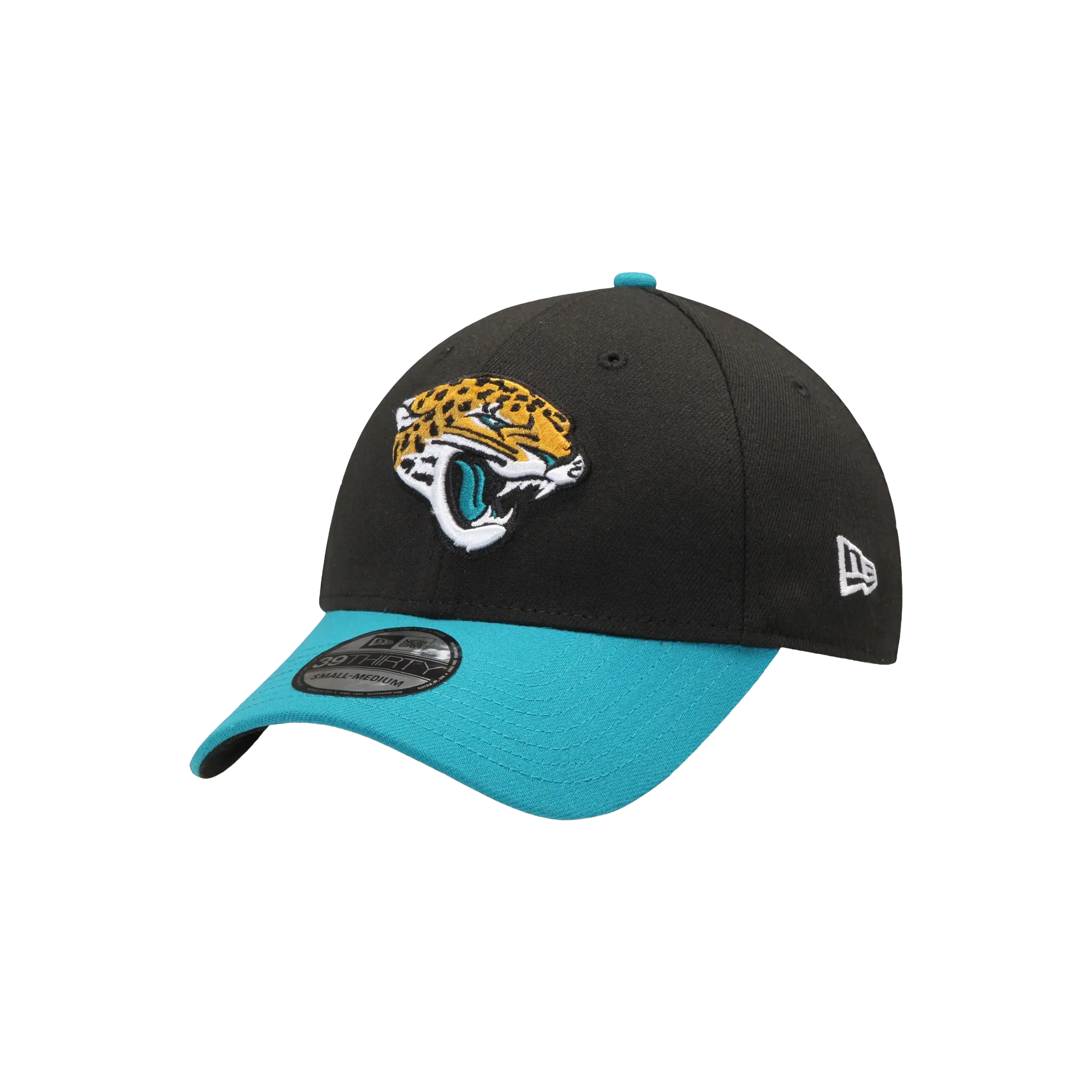 39THIRTY Jacksonville Jaguars Stretch Fit Hat "Black / Teal - Visor" NE699