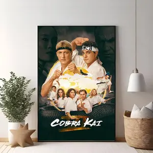 Cobra Kai Movie Poster, Film Fan Collectibles, Minimalist Art, Retro Poster, Modern Art, Wall Decoration