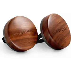 Littlelucky Car Air Freshener,  PCS North America Walnut Wood, Car Air Freshener Vent Clip for Hidden Air Vent etc,  PCS Scent Refills,  Natural Plant Extract Fragrance Longlasting for  Days