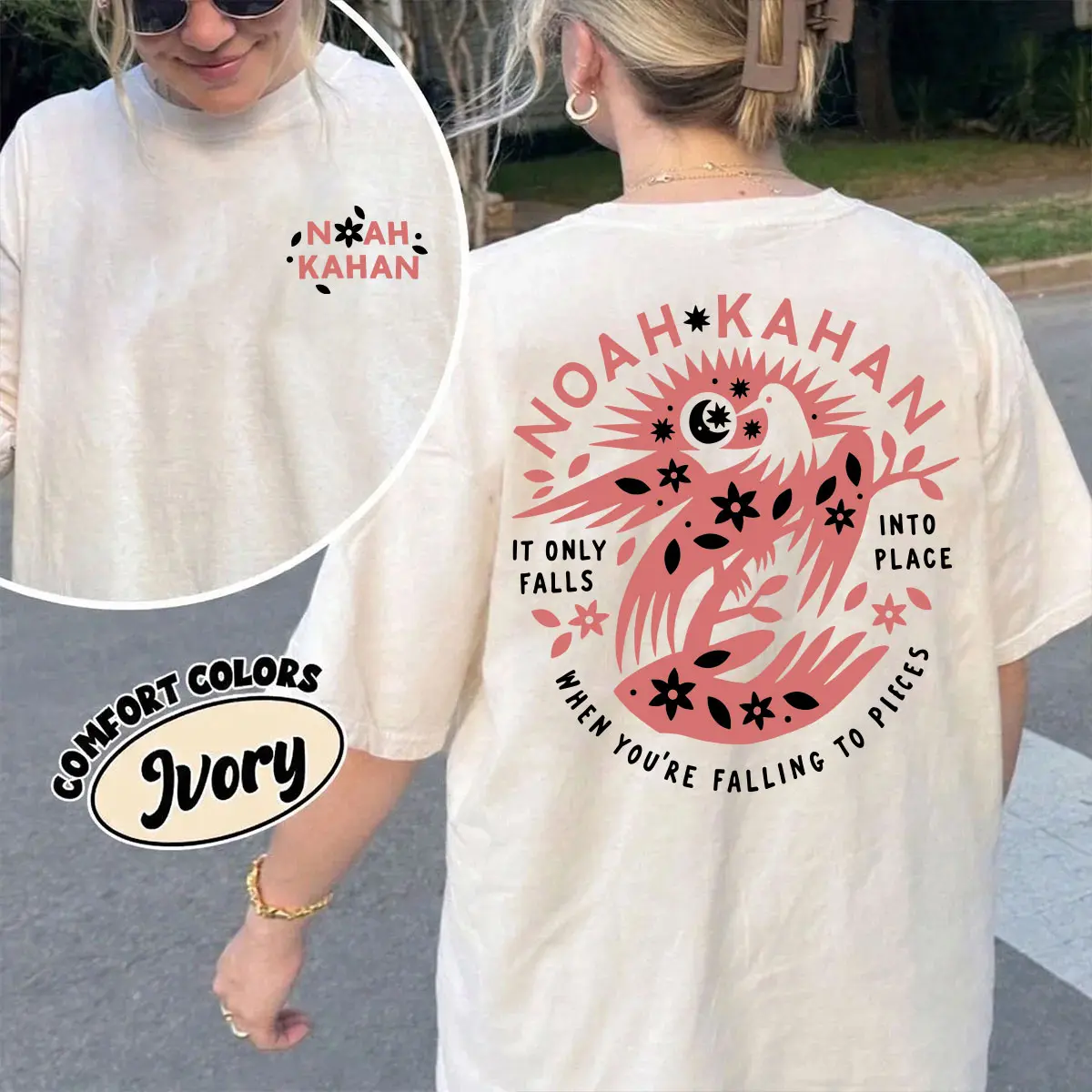 Noah Kahan Comfort Colors 2 Sided Shirt, The Great Divide Tour Merch, Y2K, Gift For Indie Folk Pop Music Lovers Vintage 90s Graphic Tees Graphic Streetwear