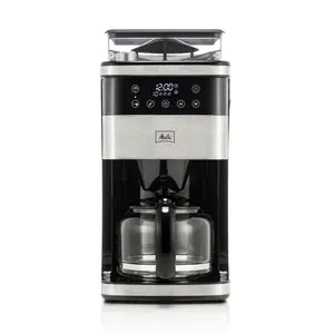 Melitta® Aroma Fresh™ Plus 10-Cup Grind & Brew Coffee Maker | Auto Drip, Programmable | Built-in Conical Grinder | Black (MGB003PULBK0)