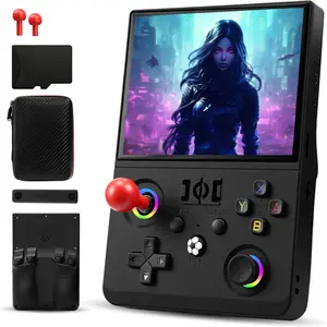 R36MAX 2 Retro Handheld Game Console, 4.5 Inch IPS HD Screen Portable Retro Game Console, 1.5GHz CPU Support 30+ Emulator Console Video Game Console, 4000mAh