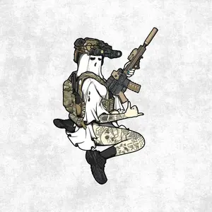 Night Vision Phantom – Tactical Ghost Soldier Sticker