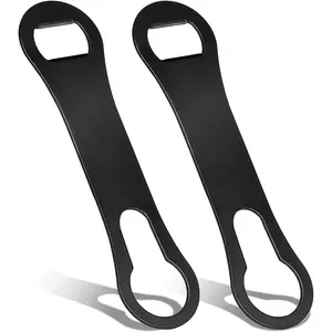 2 Pieces Bottle Opener and Pour Spout Remover Flat Bar Key for Bartenders Stainless Steel Speed Opener Multifunction Dog Bone Wine Bottle Opener for Home Kitchen Party and Bar