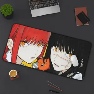 Anime Waifu Makima / Mitaka Large Keyboard Desk Mat Chainsaw Man Manga Mouse Pad