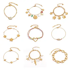 9-Piece 18K Gold Vermeil Bracelet Set | A Study in Layered Elegance | Waterproof, Tarnish-Resistant | Quiet Luxury for Everyday Wear