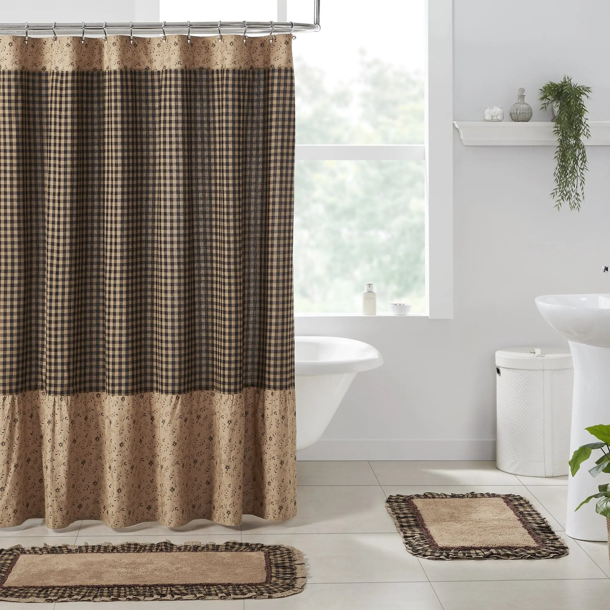 Mayzie Ruffled Shower Curtain