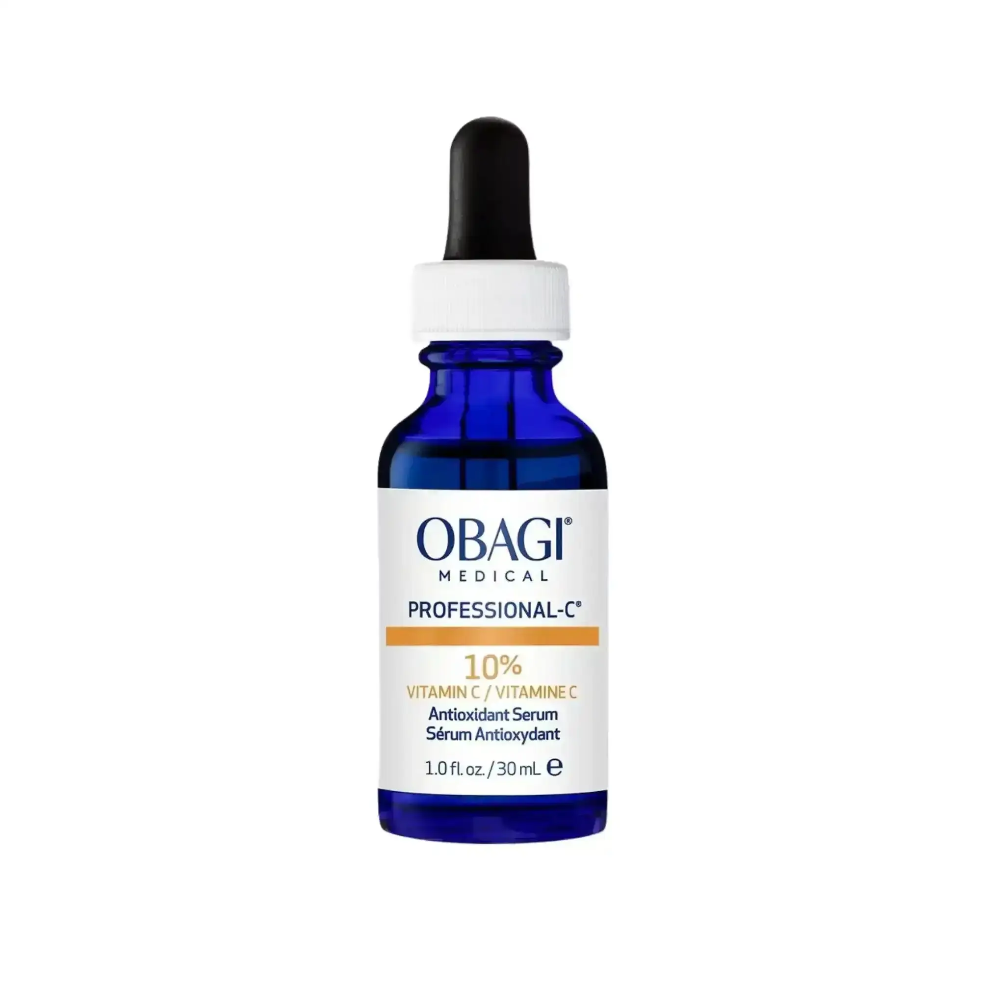 Obagi Medical Professional-C 10% Vitamin C Antioxidant Serum - 30ml Bottle, Single Item, for Sensitive Skin, Anti-Aging, Brightening, Even Tone Support, Youthful Glow Look, Water-Infused Dry Skin Care Serum