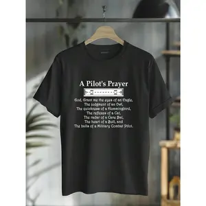 100% Cotton Pilot Shirt - A Pilot's Prayer Funny Aviation Shirt