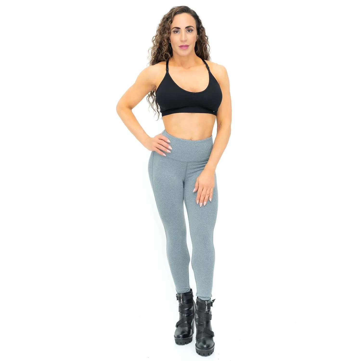 Bombshell Marley Highwaist High Performance Leggings - Rich Grey