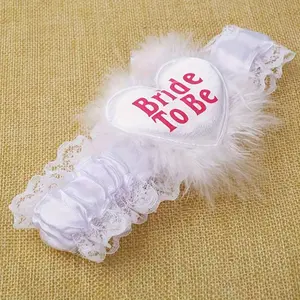 Bride Garter Set, Thigh Decorative Stocking Ring, Wedding Party Accessory, Bride Gift, Bachelorette Party Favor, Bridal Decoration