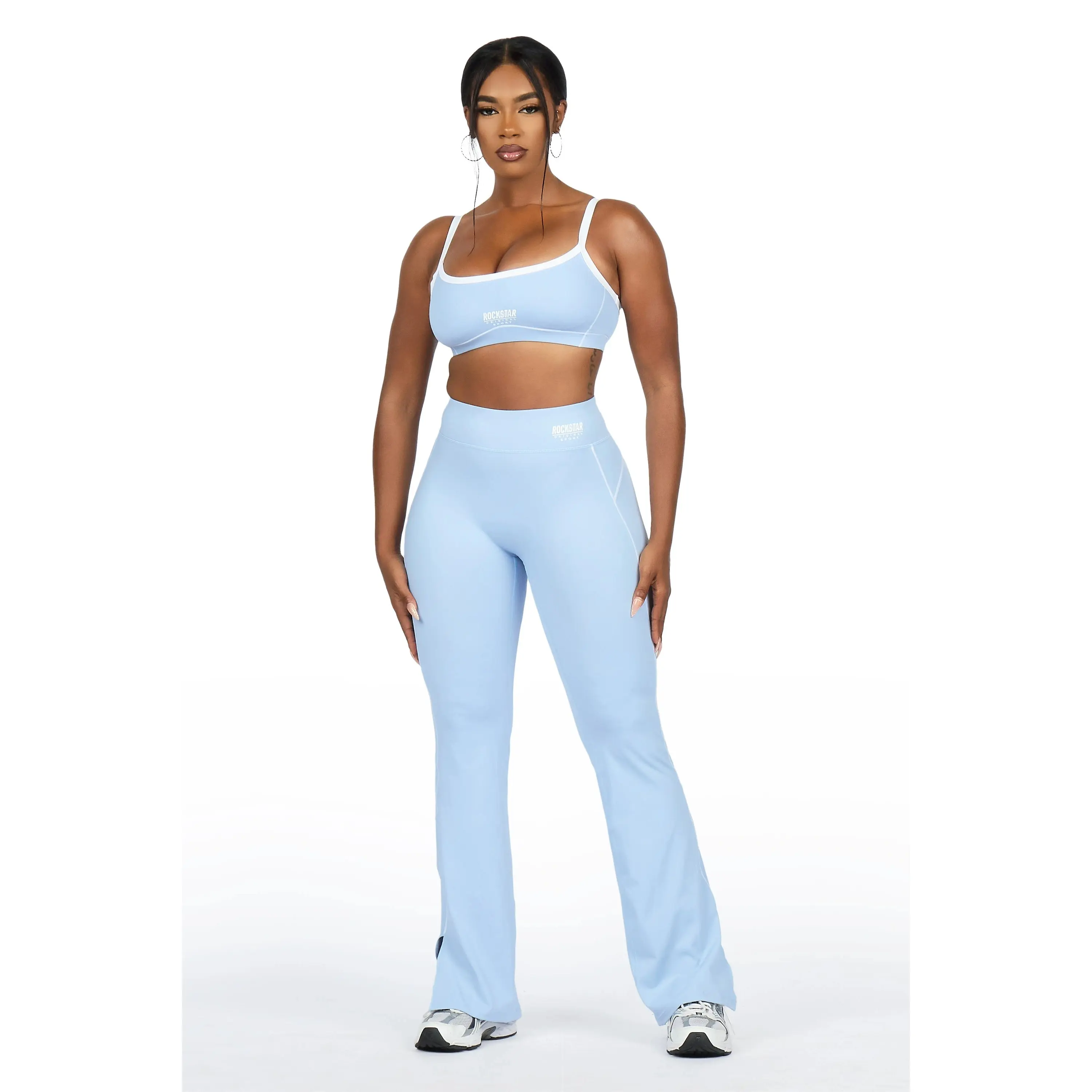 Keilana Blue Active Flare Pant Set