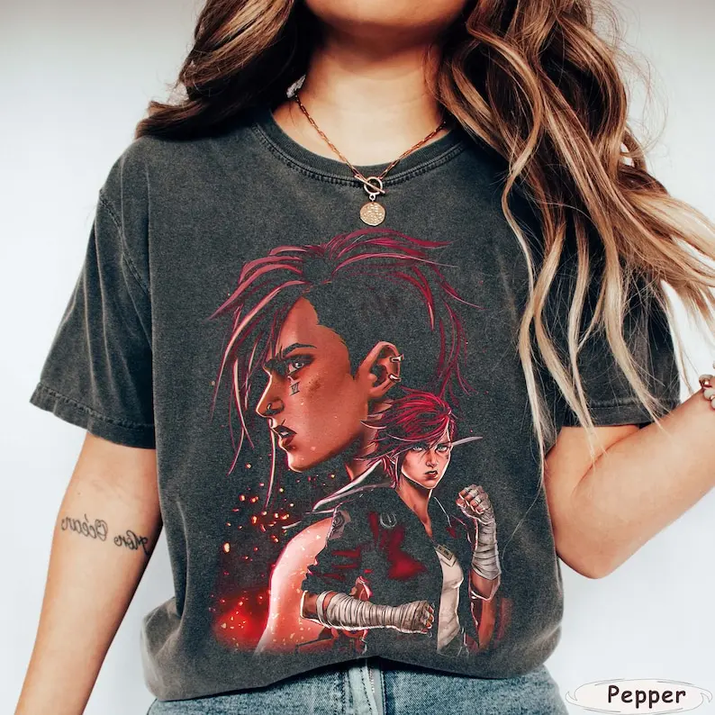 Vi Arcane Split Detail T-Shirt, Unisex Classic Fit in Preppy 100% Cotton, Casual Streetwear Style with Tear-Away Label, Tops, Shortsleeve, Fabric, Tear Away Tag