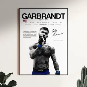 Cody Garbrandt Poster, UFC Wall Print, MMA Wall Print, Fighter Poster, Gym Poster, UFC Fan Room Decor, Gift for Him, ufc Champion