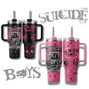 $uicideboy$ Greyday 2026  Custom Tumbler 40 oz 20 oz Tumbler With Handle