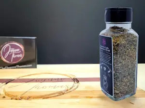 "Don't Be Salty" Signature Spice Blend - Salt Free Spices in Glass Jar with Black Lid