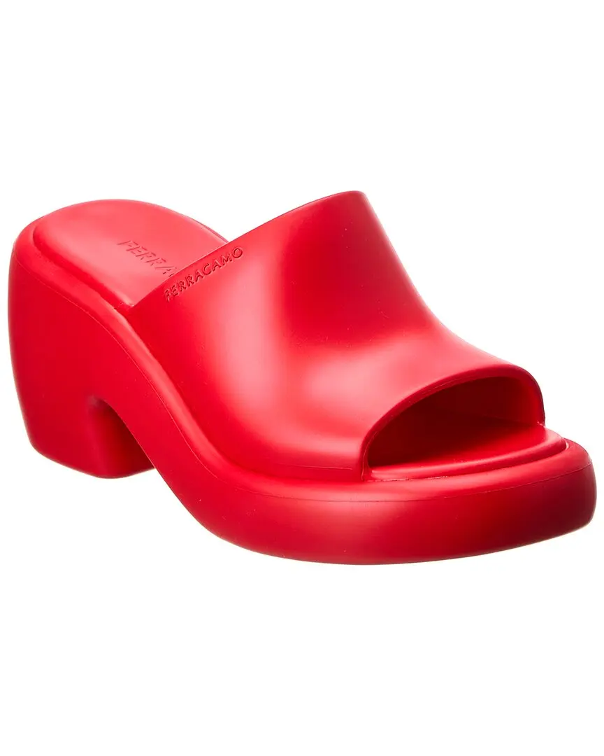 Ferragamo Deva Rubber Platform Sandal
