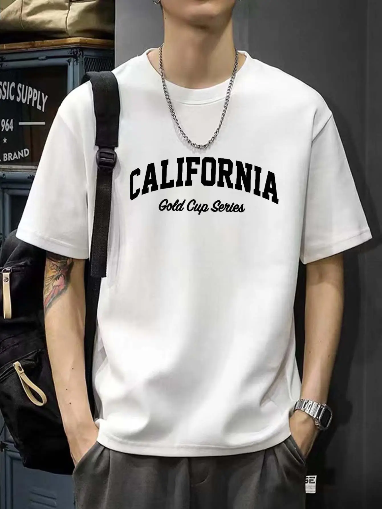 Print Men'S T-Shirt from Tiemuzhen, a Easy And Comfortable Solid Color Casual Tee