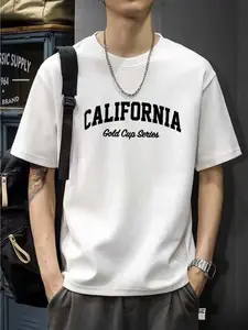 Print Men'S T-Shirt from Tiemuzhen, a Easy And Comfortable Solid Color Casual Tee