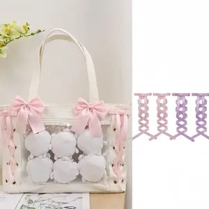 Cute Ribbon Bowknots Itabags Ornament Handmade DIY Pain Bag Pendants Japanese Backpack Accessories Bags Decoration Girls Gifts