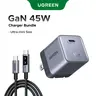 UGREEN Mini 45W USB-C GaN Fast Charger with Type C Cable, Compact Foldable Plug, Compatible with iPhone 17/16/15 Pro Max, Galaxy S25/S24 Ultra, Pixel, iPad, MacBook, Ideal for International Travel