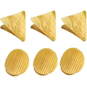 6 Potato-Shaped Clips for Photo Clips Office Clips Cute Girl Hair Accessories Sealed Coffee Candy and Snack Bags etc