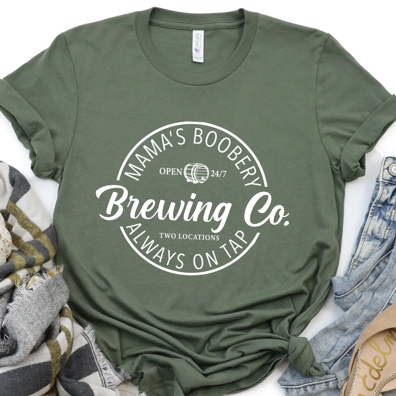 Brewing Co Shirt, Mamas Boobery Sweatshirt, Breastfeeding Brewery Tee, Funny Breastfeeding T-Shirt, New Mom Gift, Baby Shower Gift