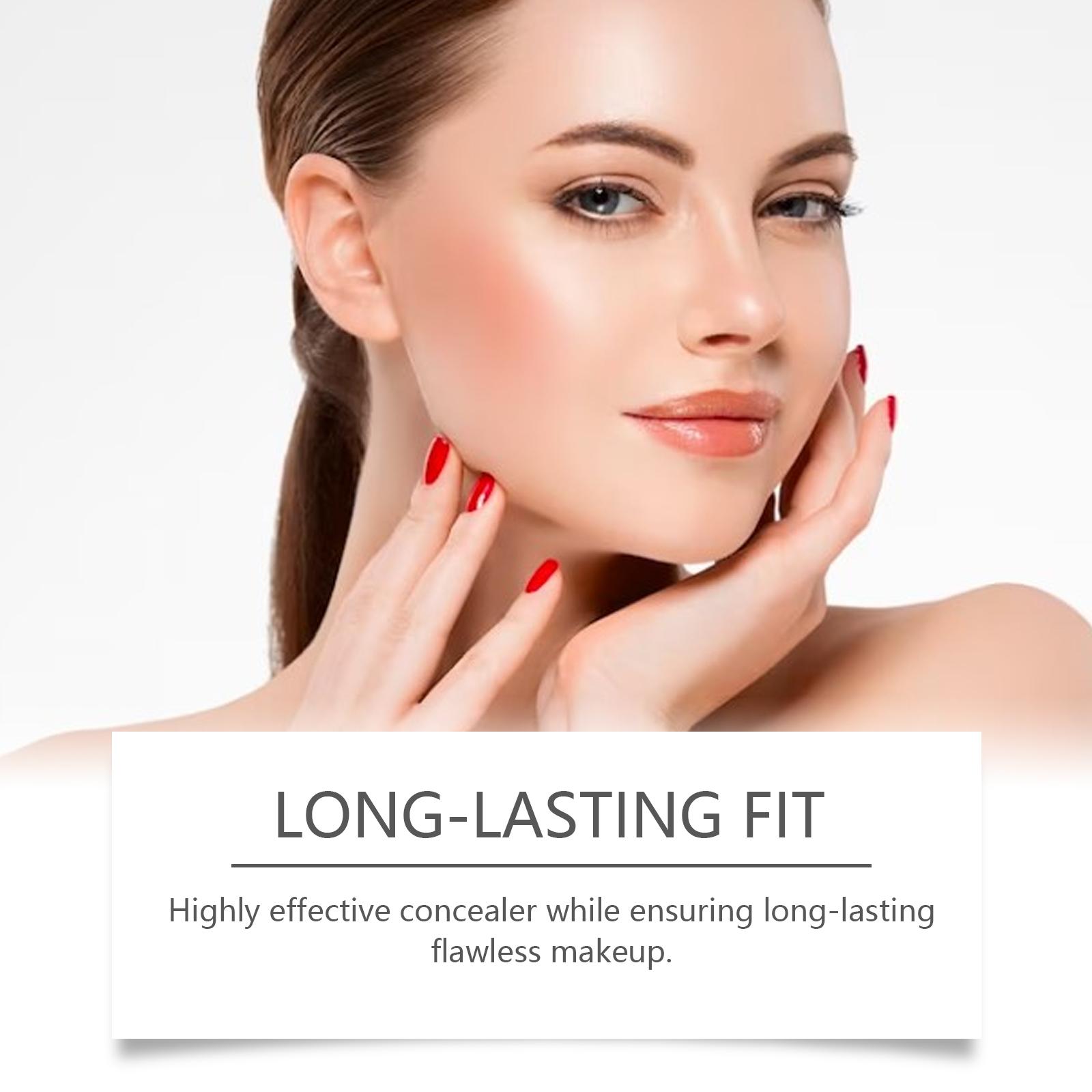 2026 New Full Coverage CC Undereye Corrector, Under Eye Color Corrector for Dark Circles with Brush, Hydrating Concealer Foundation for Women , Suitable for All Skin Types