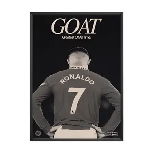 Cristiano Ronaldo 'GOAT' Poster, Product without frame