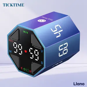 TICKTIME Pomodoro Timer Cube - Magnetic Digital Productivity Timer with Pause & Resume | Gravity Countdown Clock for Study, Work, Office & ADHD