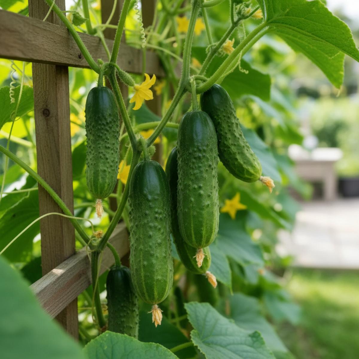 Non-GMO Organic Cucumber Seeds for Planting Vegetable Garden Heirloom Variety with High Germination Rate Easy to Grow Indoor Outdoor Garden Vegetables Seeds