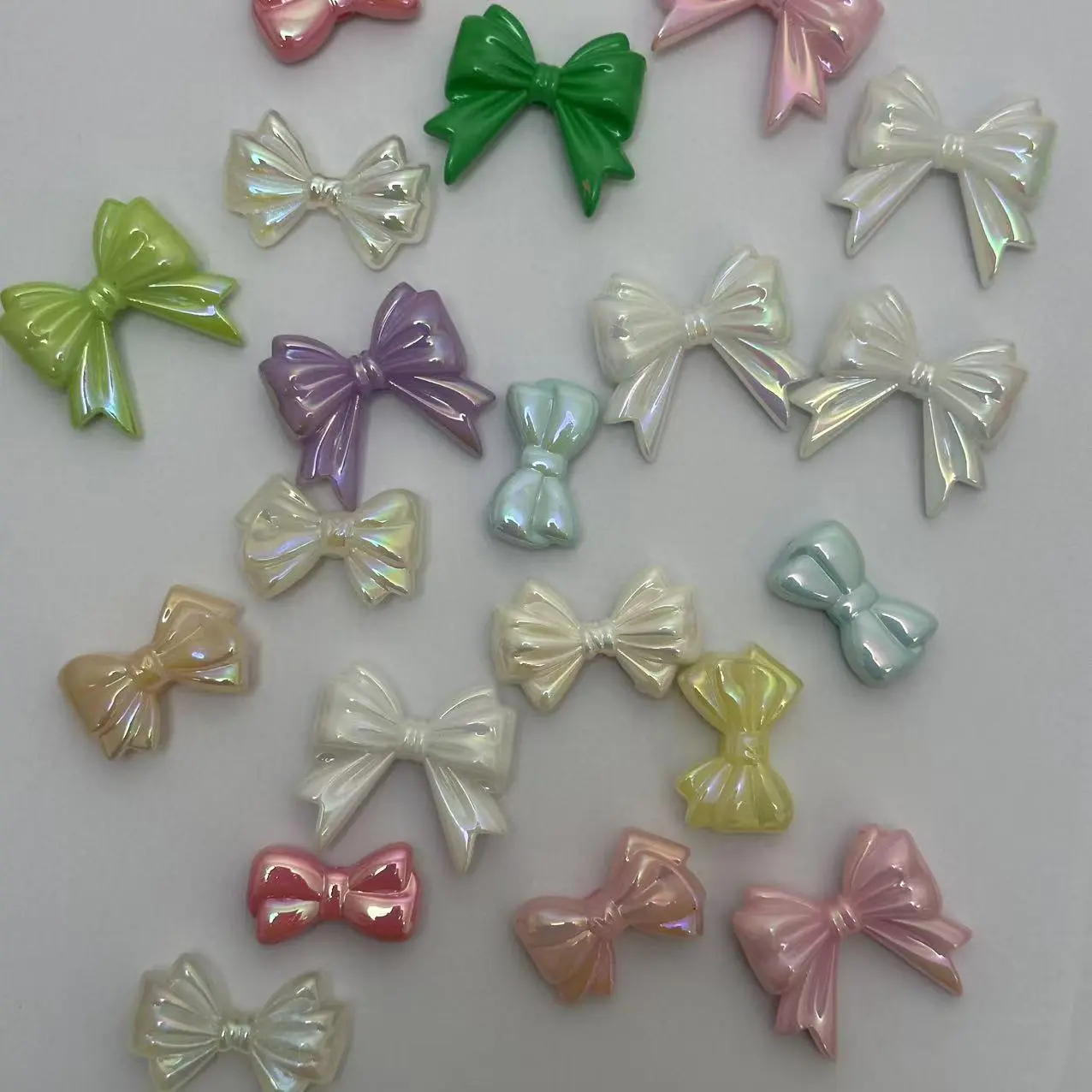 Solid-colored bow KZ001012 20PCS