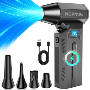 140000RPM Cordless Turbo Blower |4 Gears LED Light Type-C Charging Handheld Cordless Blower