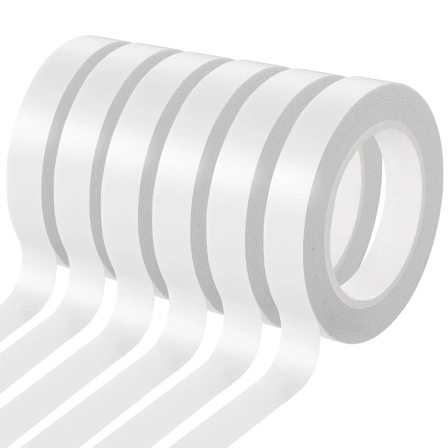 6 Rolls Double Sided Tape for Crafts,  Double-Sided Tape, Scrapbook Tape, Double-Sided Adhesive Tape for Arts, Card Making, Scrapbooking Supplies,  Wrapping (0.4 in X 26.25Ft)