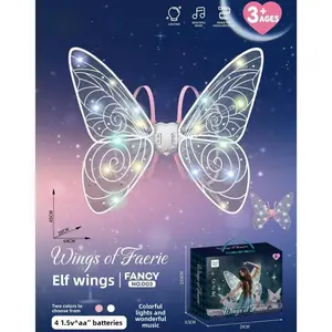 Electric fairy magic luminous fairy angel wings with LED lights-children, perfect clothes