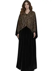 بشت عباية مخمل كوري مطرز تايغر  Bisht abaya one-piece Korean velvet fabric
