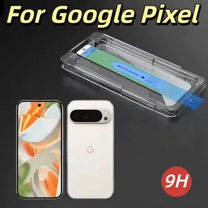 Military Grade Tempered Glass Screen Protector for Smartphone Google Pixel 10 9 9a 8 8a 7 7a 6a Pro Xl, Dust-Free Ultra-Sonic Fingerprint Support, Installation