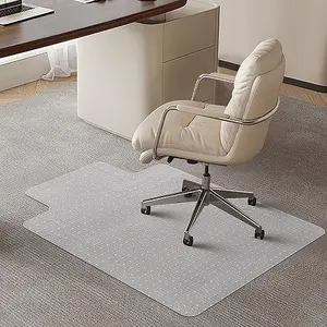 Chair Mat for Carpeted Floor with Lip,48''×36'' PVC Carpet Protector for Low Pile Carpets Heavy Duty Effective Grip Anti-Slip,Won't Crack,Easy to Clean for Office and Home