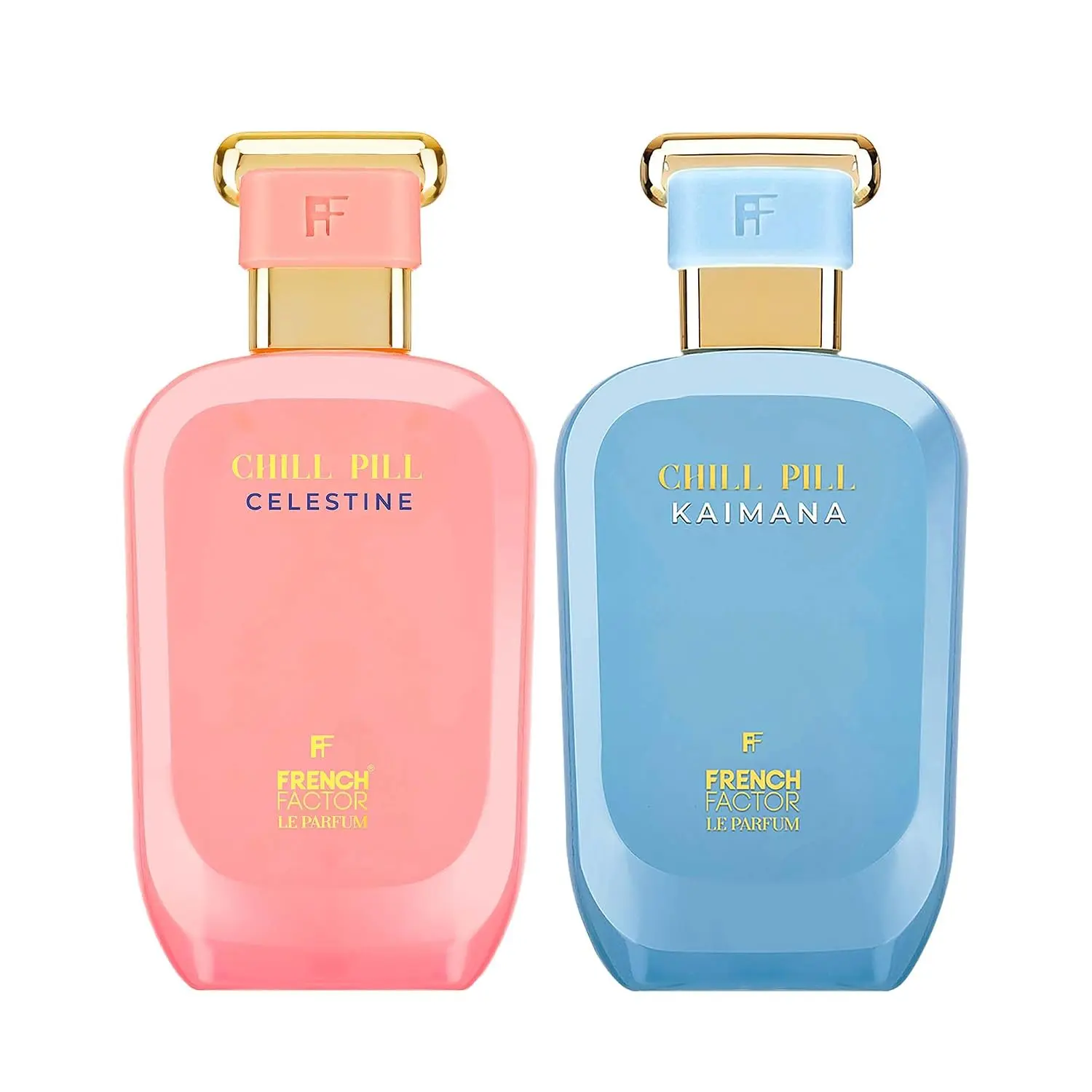 2 Bottle Perfume French Factor Chill Pill Celestine & Kaimana Women's Perfume, EDP | 3.3 Fl.oz