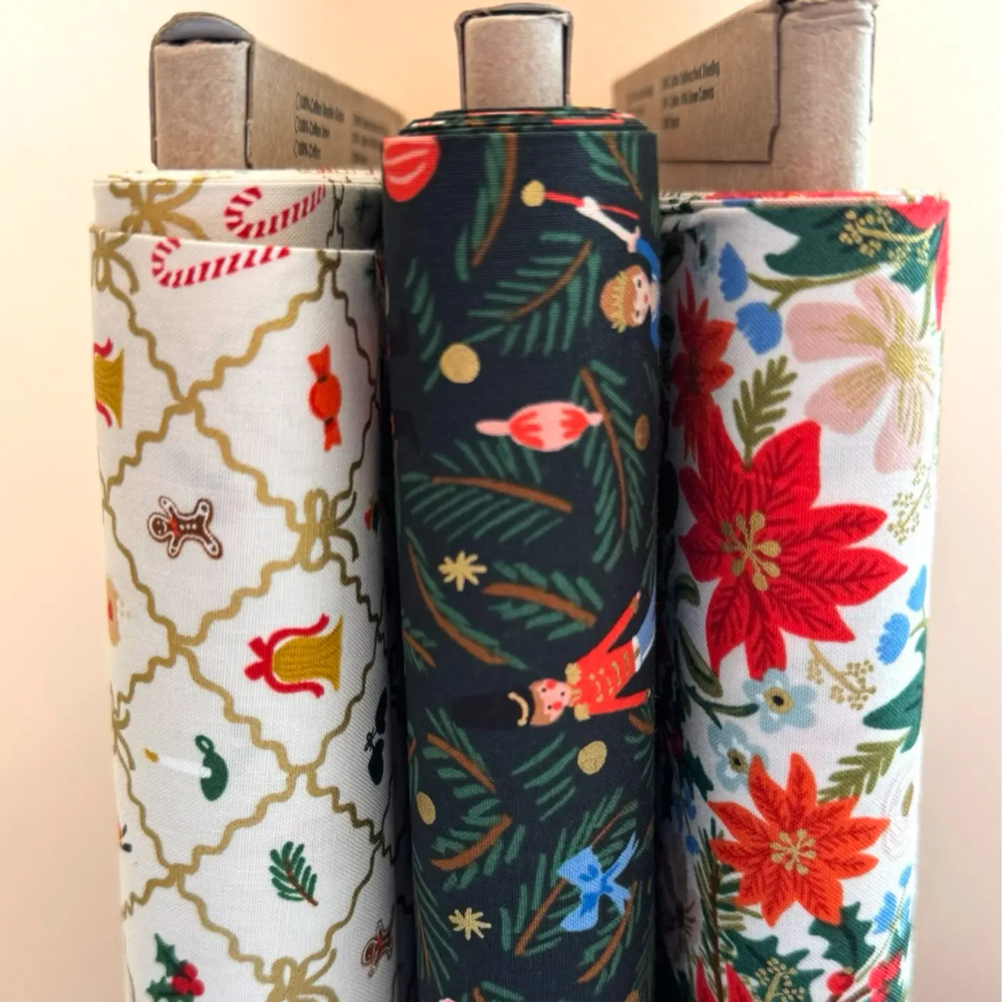 "Sugar Plum Dreams" Rifle Paper - 3 Fat Quarter Yard Pack