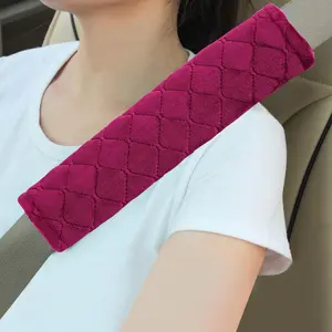 Soft Seat Belt Shoulder Covers (2-Pack) – Cushioned Strap Pads for Car Safety Belts, Neck & Shoulder Comfort for Driving, Travel & Backpacks