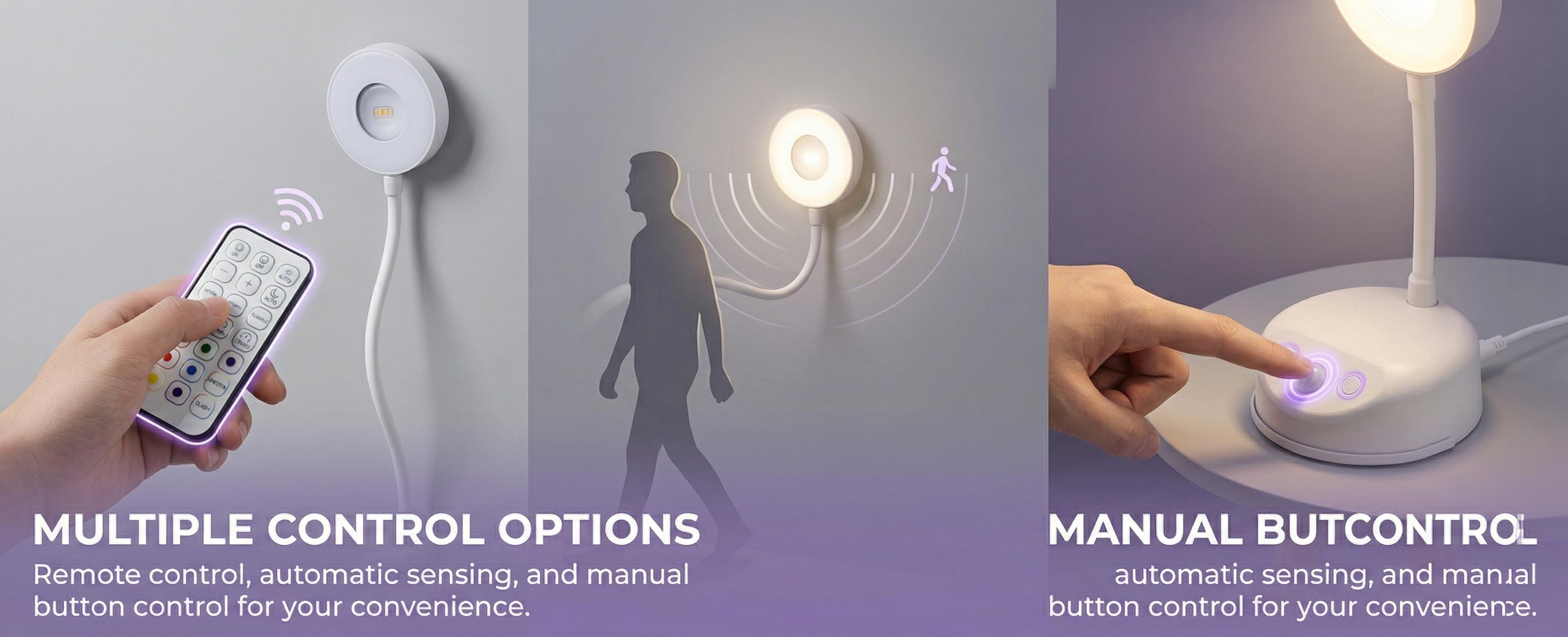 Smart RGB Painting Light – Human Night Light Lamp for Frames, Wireless Magnetic Mount, App-Free Remote Dimming & Color Changing