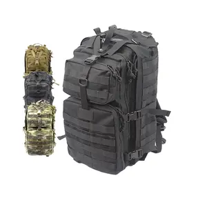 Tactical Assault Rush Backpack - Waterproof Nylon 1000D, MOLLE System, 37L Capacity