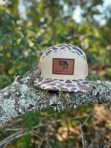 Bass Silhouette- “Old’s Cool” Camo Flatbill Snapback - Lost Hat Co.