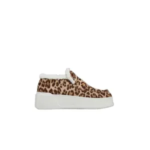 Jslides Junie Shearling Lined Sneaker Shoes Women's Round Toe All Seasons Waterproof Suede Casual Footwear - Closed