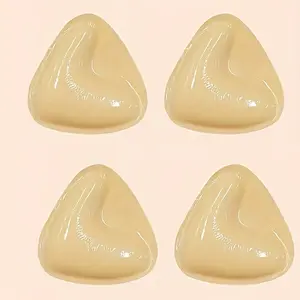 2 Pairs Double Sided Sticky Bra Inserts Triangle Push Bras Enhancer Pads for Women Lingerie Swimsuit Bikini Accessories