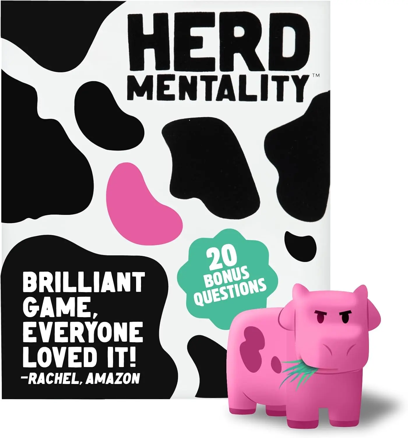 Herd Mentality Udderly Funny Family Board Game, Ages 10+ | Award-Winning Big Group Game, Family Game Night, 4-20 Players, Dodge the Pink Cow, Kids & Adults